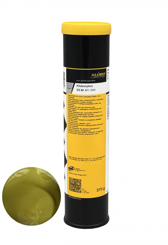 pics/Kluber/Kluberplex BEM 41-141/kluberplex-bem-41-141-kluber-special-rolling-and-bearing-grease-for-wind-turbine-color-yellow-green-cartridge-370g-ol.jpg